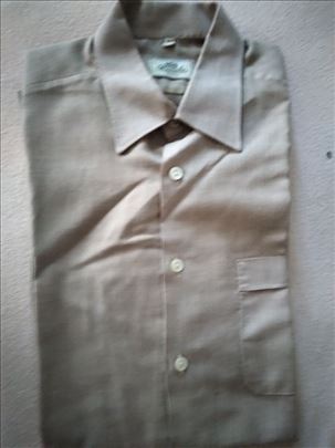 Muska kosulja "Kamensko" br.40 braon,iskrzane manz