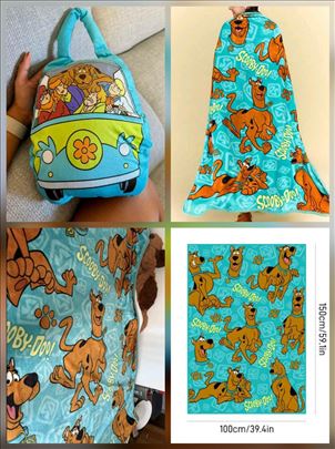 Skubi Du ćebe ranac, Scooby Doo- novo 100x150cm