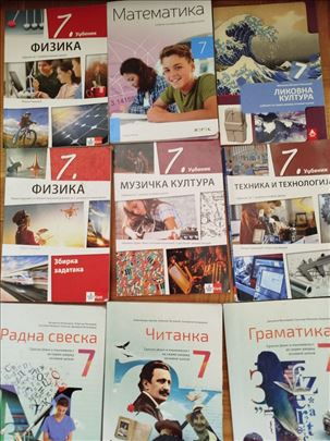 Udzbenici ,radne sveske,zbirke za 7 razred