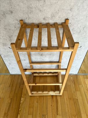 Drveni stalak za oklagije za maderoterapiju