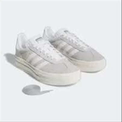 Adidas Gazelle Bold Grey White; NOVE Adidas Patike