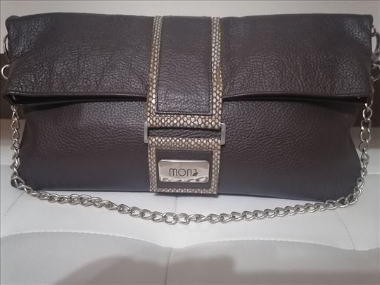 Braon mona torba na preklop