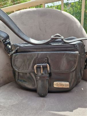 Manual ženska kožna tašna, crna