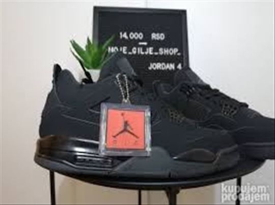 Nike Air Jordan 4 Black Cat; NOVE Džordanke