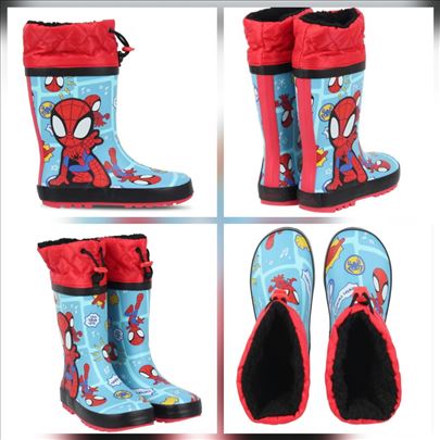 Spajdermen gumene čizme sa postavom, ima brojeva