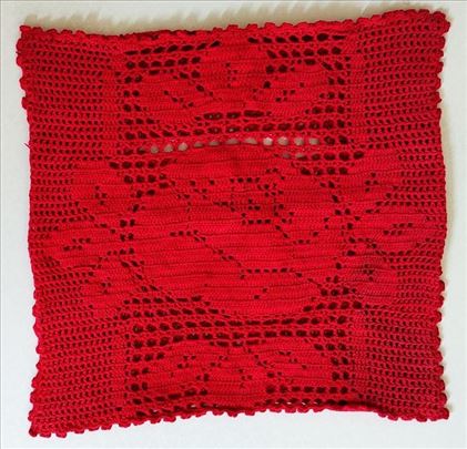 Heklana pamučna jastučnica 45 x 45 cm