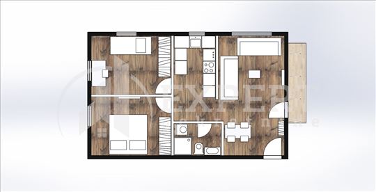 Novogradnja u blizini OŠ "Mika Antić", 2.5, 58 m2