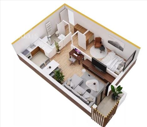 Jednoiposoban stan na prodaju, 88.400€, 52m²