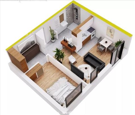 Jednosoban stan na prodaju, 41m²