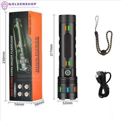 Led baterijska lampa na punenje Alloy