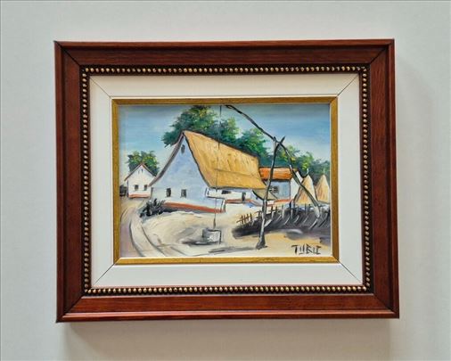 Ulje na lesonitu - Mali salas, prelepa slika!