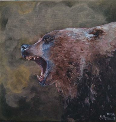 Ursus, akril na platnu