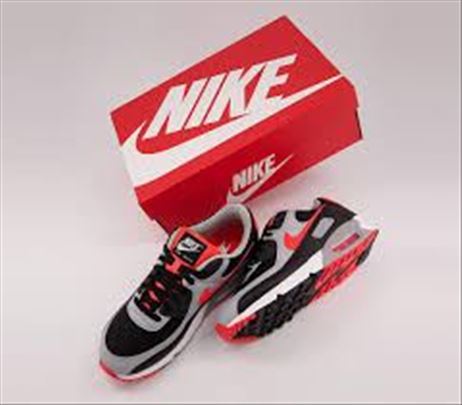 Nike Air Max 90 Black Radiant Red Wolf Grey