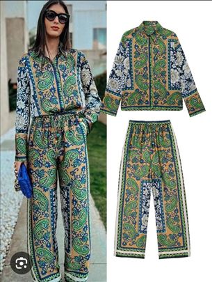 Zara široke pantalone, br. M, kao novo