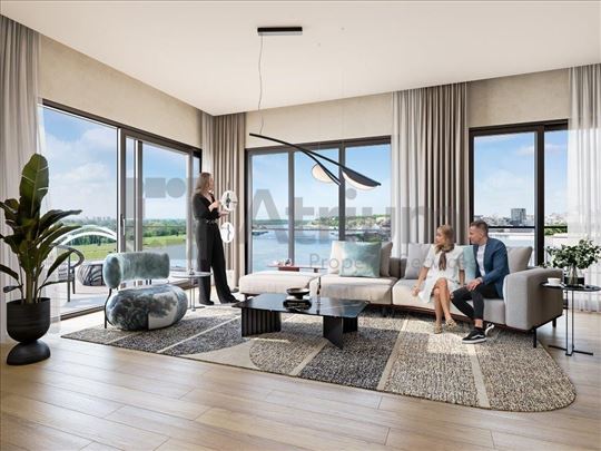 Luksuzan trosoban stan na samoj obali reke - bez a