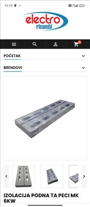 Podna izolacija za ta peć 6kw