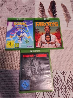 Far Cry 6 , Sonic Colours,Evolve Xbox One/Series X