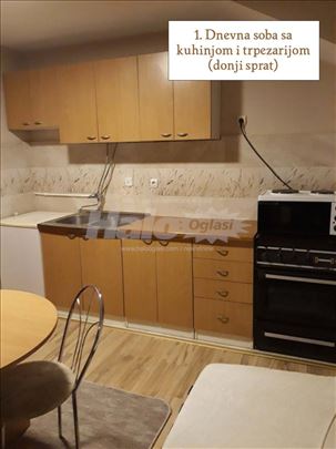 Izdajem donji sprat duplex stana