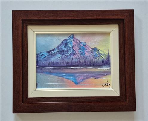 Ulje na kartonu - Planina