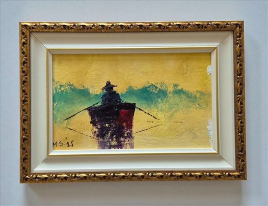 Ulje na platnu - Povratak kuci, minijatura.