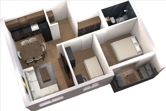 Stara Pazova, Novi Banovci, Stan, 2.5, 65m2