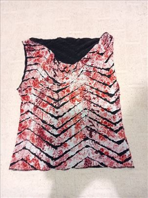 Crvno crna majica bez rukava