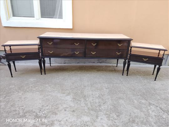 Duzajnerske Vintage Komode Sa Mermerom