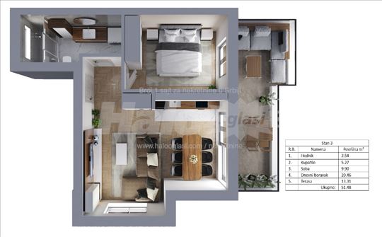 Nov stan u ogradjenom kompleksu