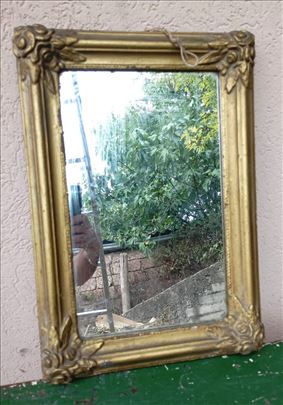 Ogledalo staro 100 godina, 50 x 35 cm, drveni ram