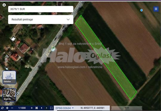 Plac 24,45 ari glavni put Jakovo-Boljevci 