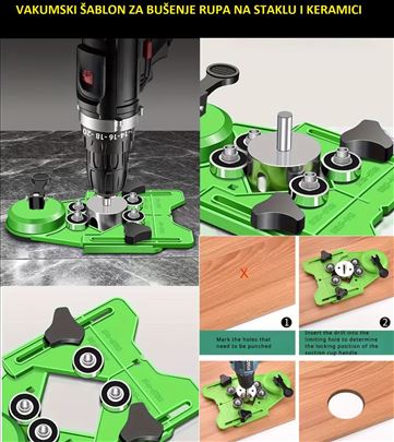 Vakumski šablon za bušenje rupa u keramici