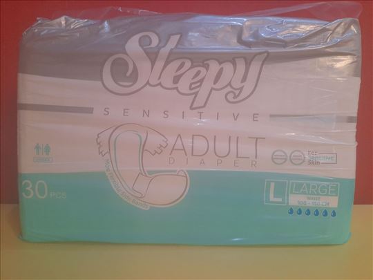 Pelene za odrasle, 30 kom, vel.L, unisex, sensitiv