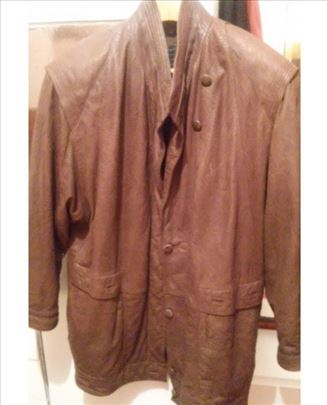 Jakna braon kožna XXL-46 