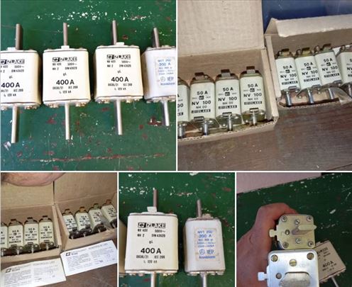 Nožasti osigurači 50, 200 i 400 ampera
