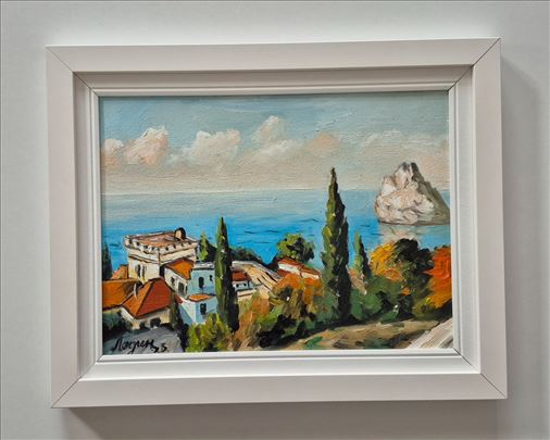 Ulje na platnu - Pogled na more, prelepa slika!