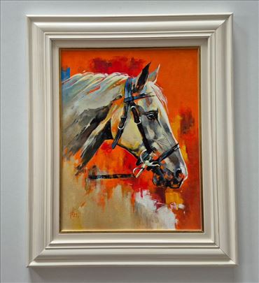 Ulje na platnu - Slika konja, broj deset.