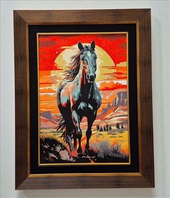 Ulje na platnu - Slika Konja, broj dva.