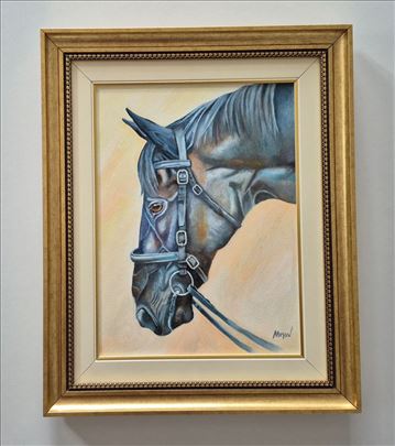 Ulje na platnu - Slika konja, broj osam.