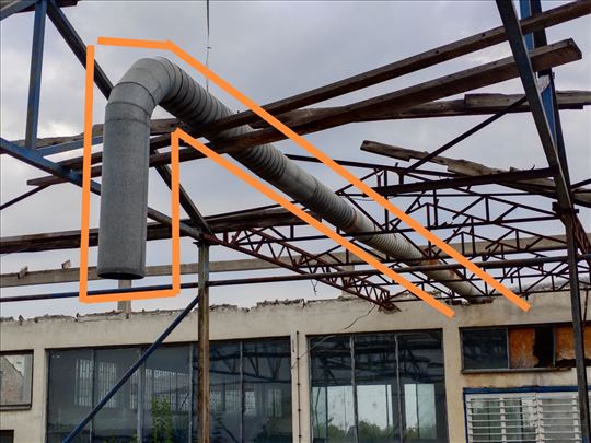 Ventilaciona cev od lima fi30cm