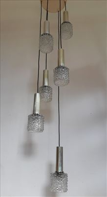 Vintage 60e 'kaskade' plafonska lampa