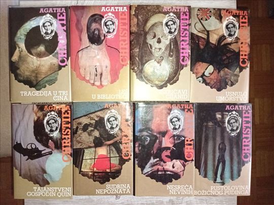 Agata Kristi - komplet 8 knjiga