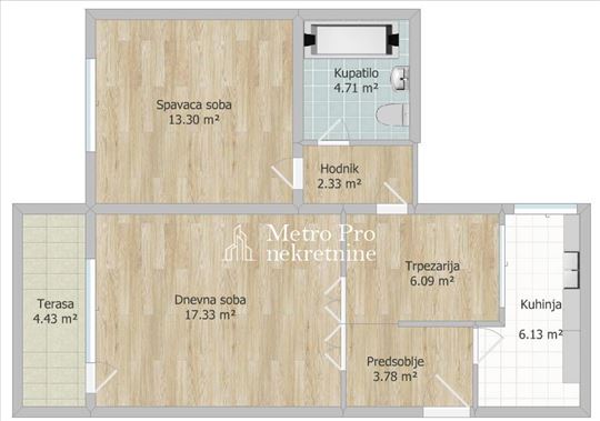 Bulevar Mihajla Pupina, Retenzija, 2S, 61m2