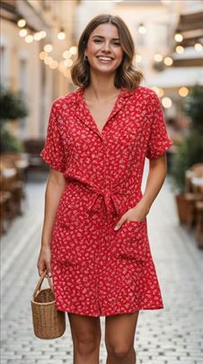 Clochause cvetna haljina od viskoze br.36  