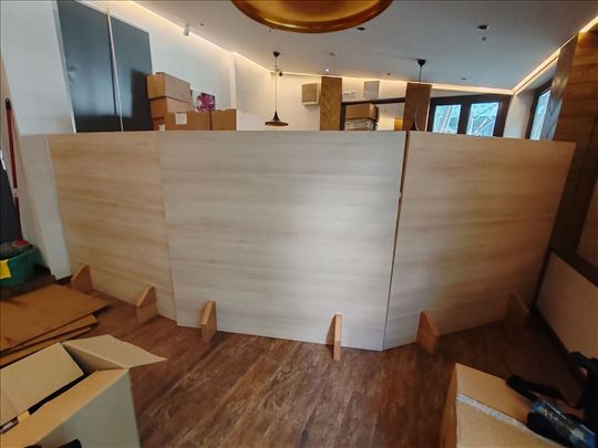 Drveni paravan pregradni 150x140