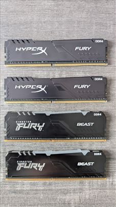 Kingston DDR4 32GB (4x8GB) HyperX Fury, Fury Beast