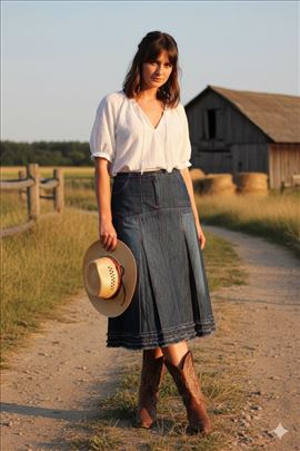 KYL Teksas Suknja - Kantri/Boho Stil!  Prodajem te