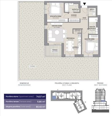 Soul 64, lux, komforan, bašta 112m2, ID 24876