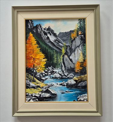 Ulje na platnu - Jesenja carolija, slika osam.