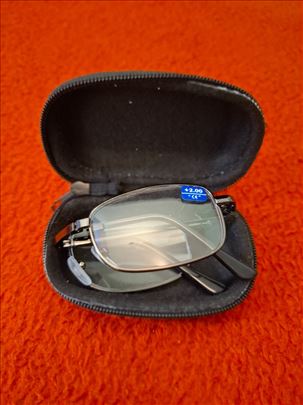 Naočare za citanje rasklopive staklo,okvir metal