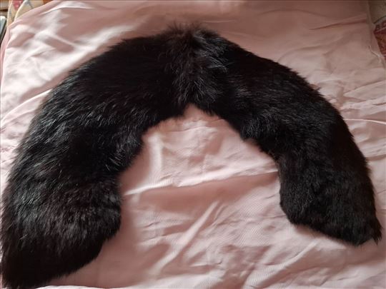 Krznena kragna od prirodnog nerca, vintage 